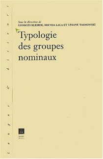 Typologie des groupes nominaux
