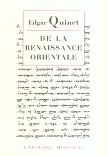 De la renaissance orientale