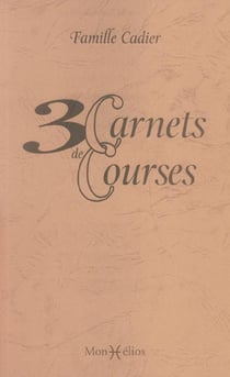 3 carnets de courses
