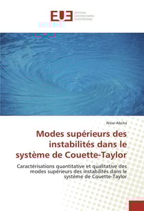 Modes superieurs des instabilites dans le systeme de couette-taylor