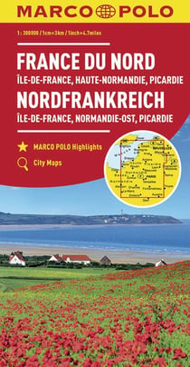 CARTE FRANCE DU NORD 1:300000