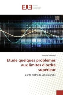 Etude quelques problèmes aux limites d'ordre supérieur : par la méthode variationnelle