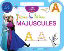La reine des neiges - livre ardoise - j'écris les lettres majuscules
