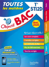 Objectif bac - toutes les matières - terminale sti2d (édition 2020)