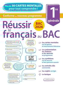 Réussir le français au Bac en cartes mentales - 1re générale (édition 2026)