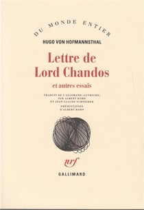 Lettre de Lord Chandos et autres essais