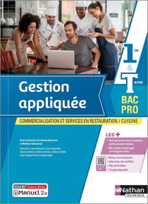 Gestion appliquée : 1re/terminale : bac pro cuisine : CSR : livre + licence élève (édition 2022)