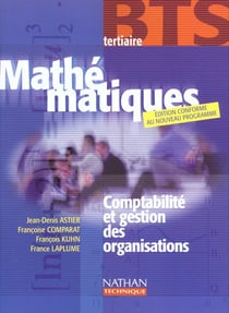 Mathematiques bts tertiaire comptabilite & gestion des organisations eleve 2001
