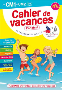Cahier de vacances : du CM1 au CM2