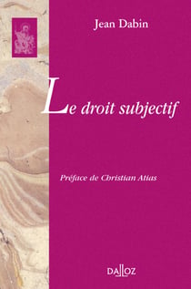 Le droit subjectif
