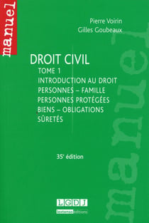 Droit civil t.1 - introduction au droit, personnes, famille, personnes protégées, biens, obligations, sûretés