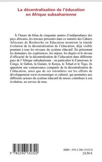La décentralisation de l'éduction en Afrique subsaharienne - avancées et hésitations
