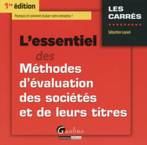 l'essentiel des méthodes d'évaluation des sociétés et de leurs titres