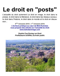Le droit en " posts " - de l'automne 2015 au printemps 2016