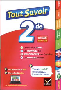 Tout savoir - 2nde (édition 2017/2018)