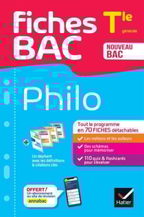 Fiches bac : Philosophie - Terminale générale - tout le programme en 70 fiches détachables