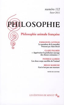 Revue Philosophie n.112 : philosophie animale francaise