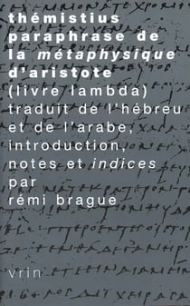 Paraphrase de la Métaphysique d'Aristote (livre lambda)