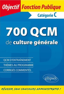 700 QCM de culture générale - catégories B-C