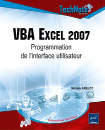 Vba excel 2007 - programmation de l'interface utilisateur