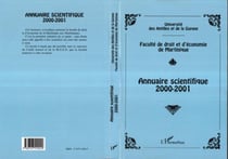 Annuaire scientifique 2000-2001 de la faculte de droit et d'economie de martinique