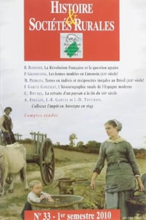 REVUE HISTOIRE ET SOCIETES RURALES n.33