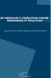 Les obstacles à l'exécution forcée - permanence et évolutions - actes du colloque