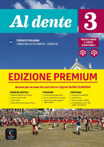 Al dente 3 : italien - B1 - livre de l'élève + cahier premium