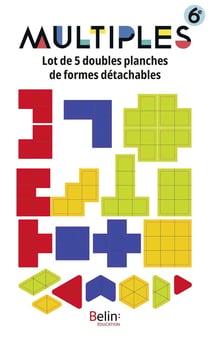 Lot de 5 doubles planches de formes detachables 6e