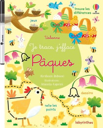 Pâques - Je trace, j'efface - Dès 3 ans
