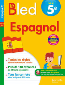 CAHIERS BLED : espagnol - 5ème