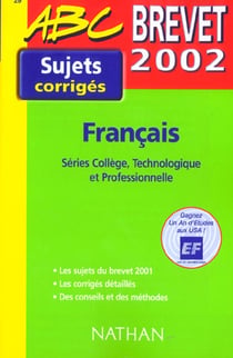 Francais - corriges - edition 2002