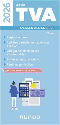 Le petit TVA : L'essentiel en bref (édition 2026)
