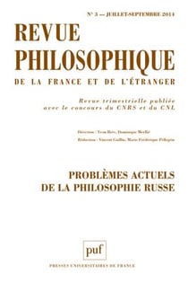 Revue philosophique 2014, t. 139 (3)