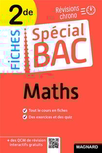 Spécial Bac Fiches Maths 2de Bac 2026