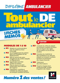 Tout le DE Ambulancier : DEA - Modules 1 à 10 en fiches mémos - Révision (5e édition)