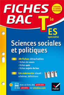 Fiches bac Tome 16 : sciences sociales et politiques - terminale ES