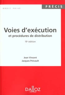 Voies d'execution et procedures de distribution - 19e ed.