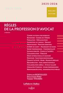 Règles de la profession d'avocat (édition 2025/2026)