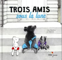 Trois amis sous la lune
