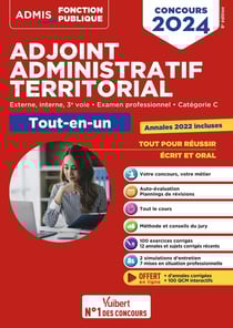 Concours adjoint administratif territorial : catégorie C tout-en-un - concours externe, interne, 3e voie, examen professionnel
