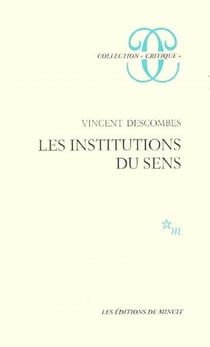 Les institutions du sens