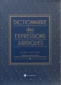 Dictionnaire des expressions juridiques