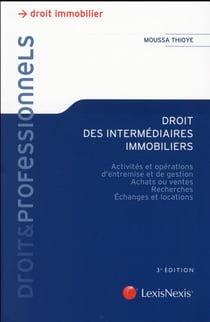 Droit des intermédiaires immobiliers (3e édition)