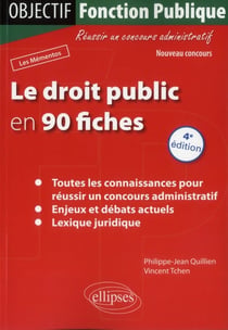 Le droit public en 90 fiches - 4e edition