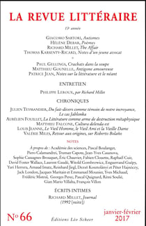 LA REVUE LITTERAIRE n.66