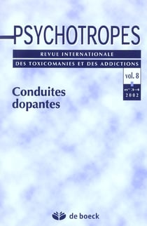 Revue psychotropes n.8/3-4 - conduites dopantes
