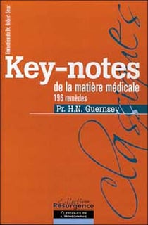 Key-notes de la matiere medicale - 196 remedes