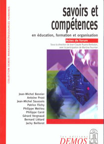 Savoirs et competences en education, formation ...