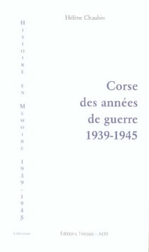 Corse des annees de guerre, 1939-1945